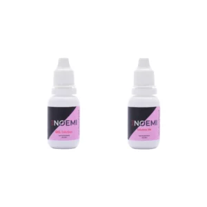 Noemi Gel Solution and 3% Developer in 14ml bottles, designed for activating Noemi Hybrid and Gel Dyes for precise and long-lasting lash and brow tinting